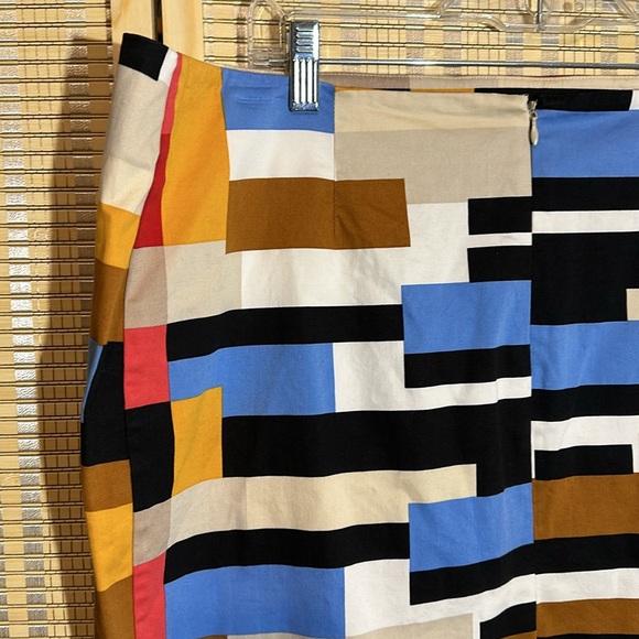 New York & Company Stretch Color Block Multicolored Pencil Skirt 18 - Picture 8 of 16